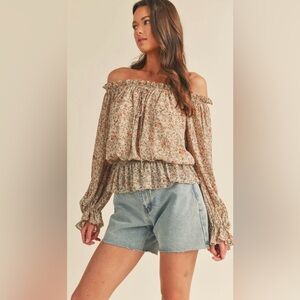 &MERCI Boho Floral Top